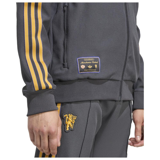 Adidas Ανδρική ζακέτα Manchester United Terrace Icons Track Top